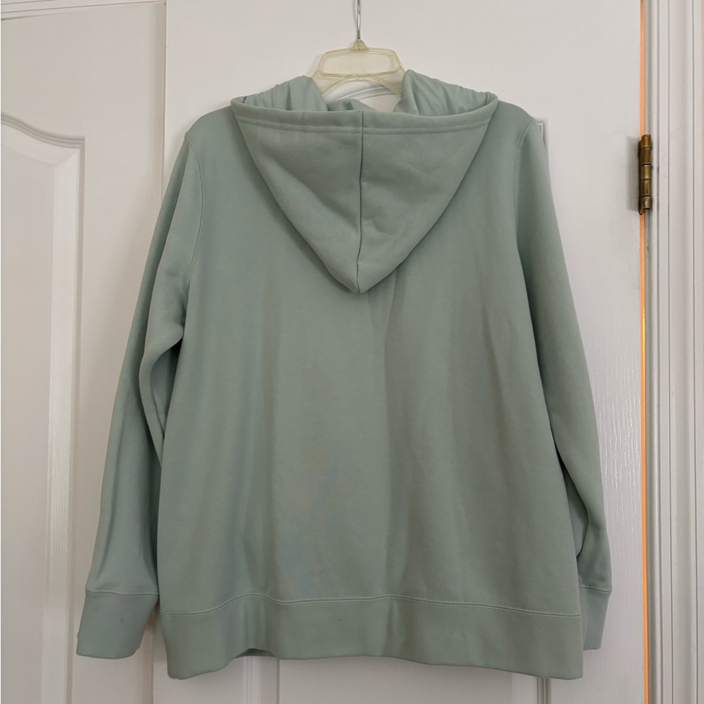 Adidas fleece pullover sweatshirt hoodie, Size L, Seafoam green - Picture 2 of 3